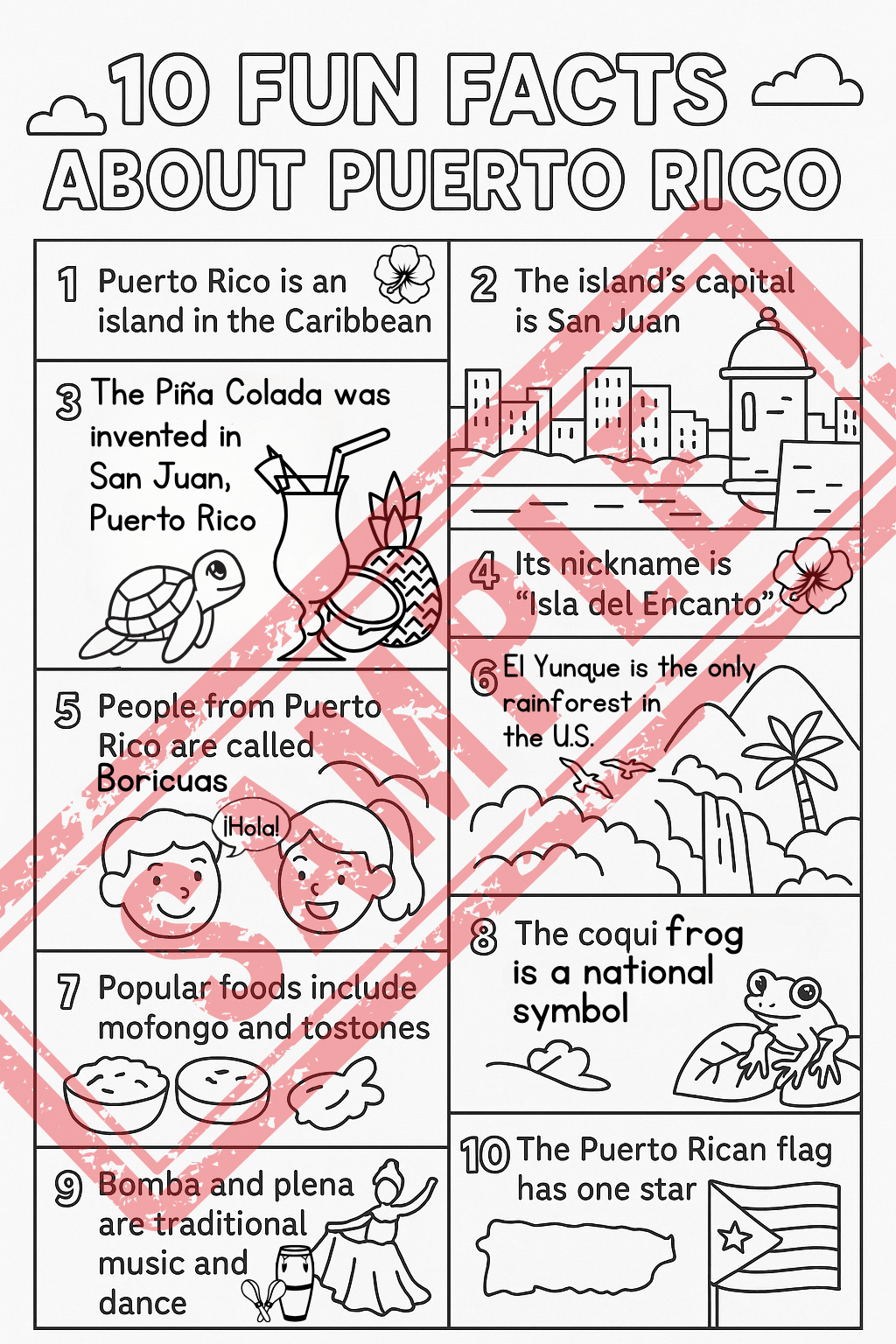 Sample of 10 Fun Facts About Puerto Rico